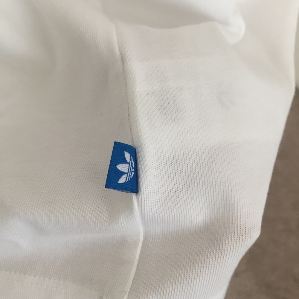Adidas Originals Big Trefoil Tee White Black - Picture 3 of 5